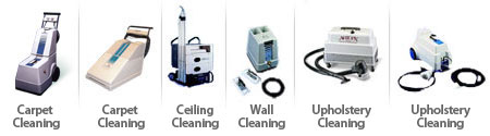 Carpet cleaning equipment, Ceiling cleaning equipment, wall cleaning equipment, upholstery cleaning equipment